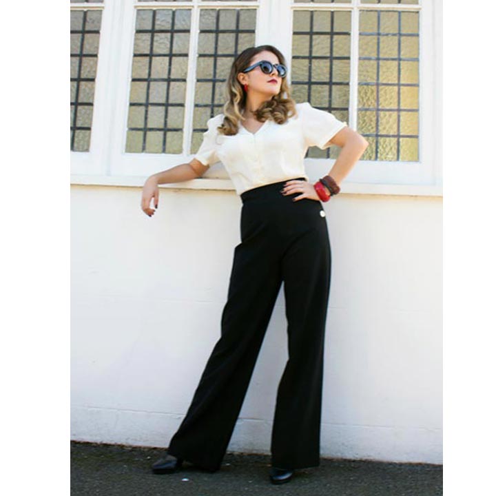 Womens High Waisted Trousers  MS