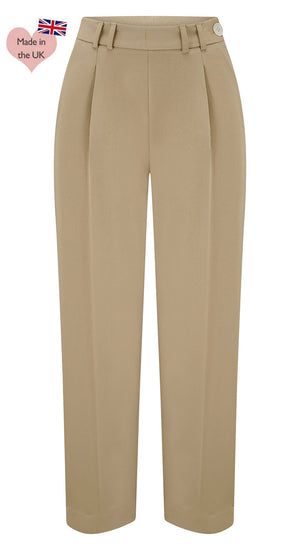 Dorothy Tapered Trousers in Tan