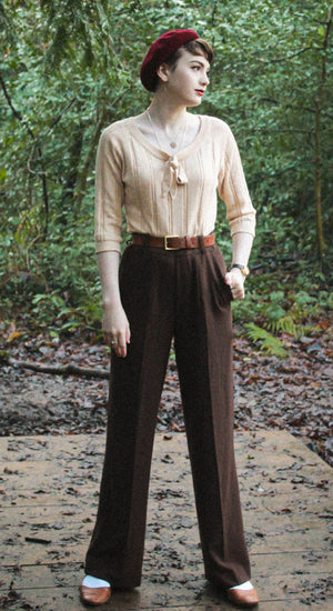 Kickers Classic Wide Leg Trouser Cord Brown  The Ragged Priest